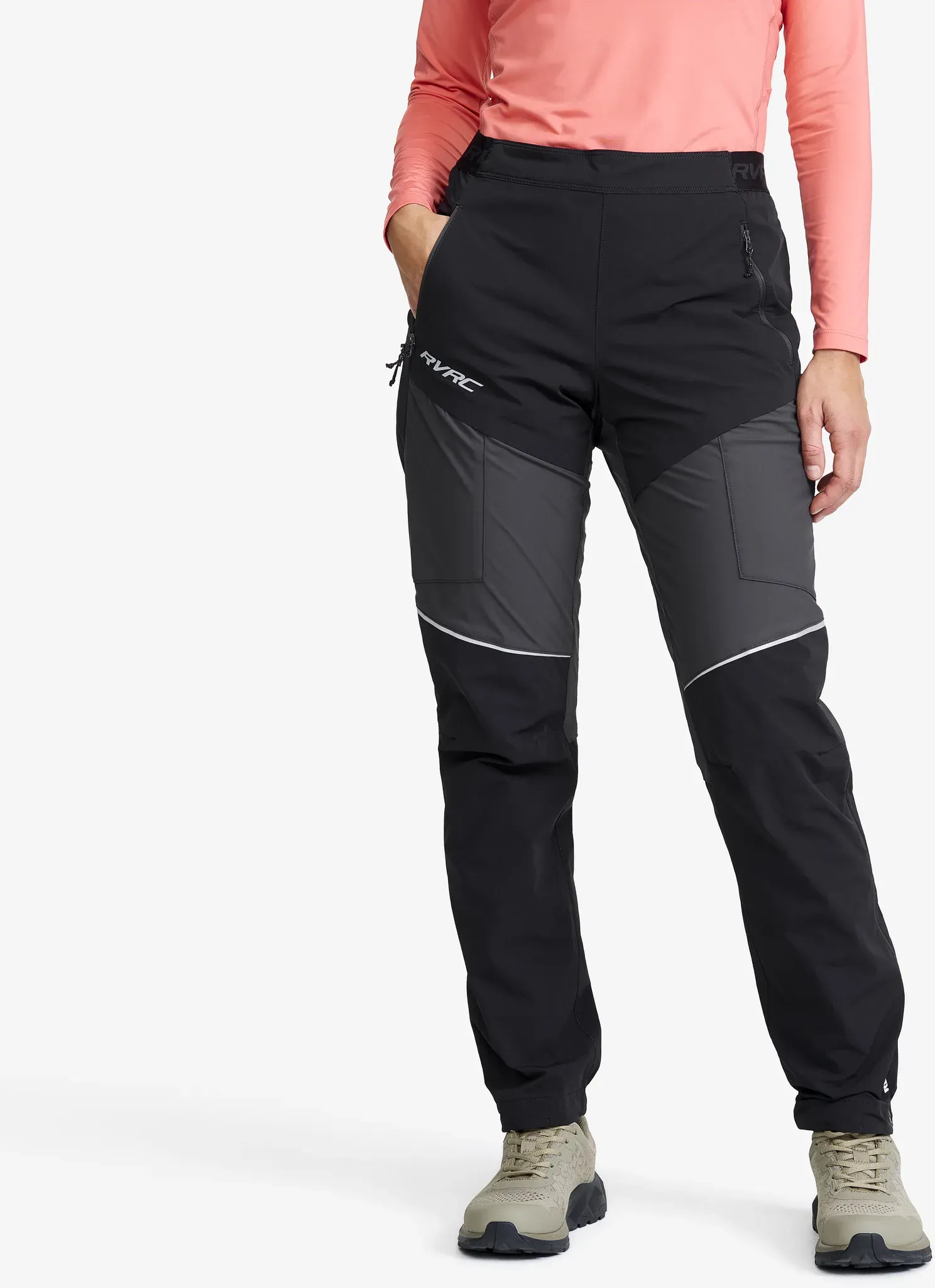 Dynamic Pro Wind Pants Damen Black/Anthracite, Größe:L - Outdoorhose, Wanderhose & Trekkinghose - Schwarz