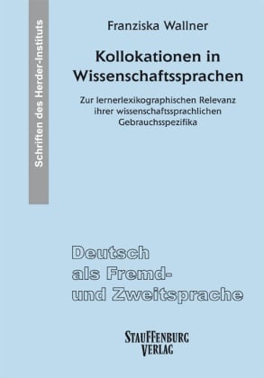 Kollokationen In Wissenschaftssprachen - Franziska Wallner  Kartoniert (TB)