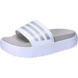 adidas Adilette Platform Badesandalen Cloud White / Zero Met / Grey One 40 2/3