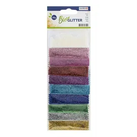 Glorex  Bio Glitter fein 10 Farben 20 g
