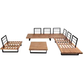 Mendler HWC-H54 Set 7-tlg. Hellbraun/Beige