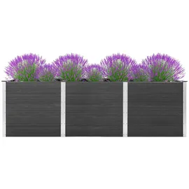 vidaXL Hochbeet 300 x 50 x 91 cm Grau