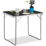 Relaxdays Campingtisch klappbar Silber/Grau