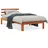 vidaXL Massivholzbett 100 x 200 cm Braun