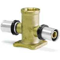 Sanpro Pressfitting Wandscheiben + Montageplatte, Größe 20x2, Stichmaß 73 - 153 mm