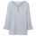 Tom Tailor Damen Henley Longsleeve mit Streifen aus Bio-Baumwolle, 26053 - Offwhite Navy Small Stripe, S