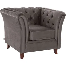 Home Affaire Chesterfield-Sessel Reims Polyester 98 x 76 x 88 cm Braun