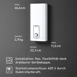 Stiebel Eltron DHB 18 ST Trend 25A, 18 kW/400V, weiß