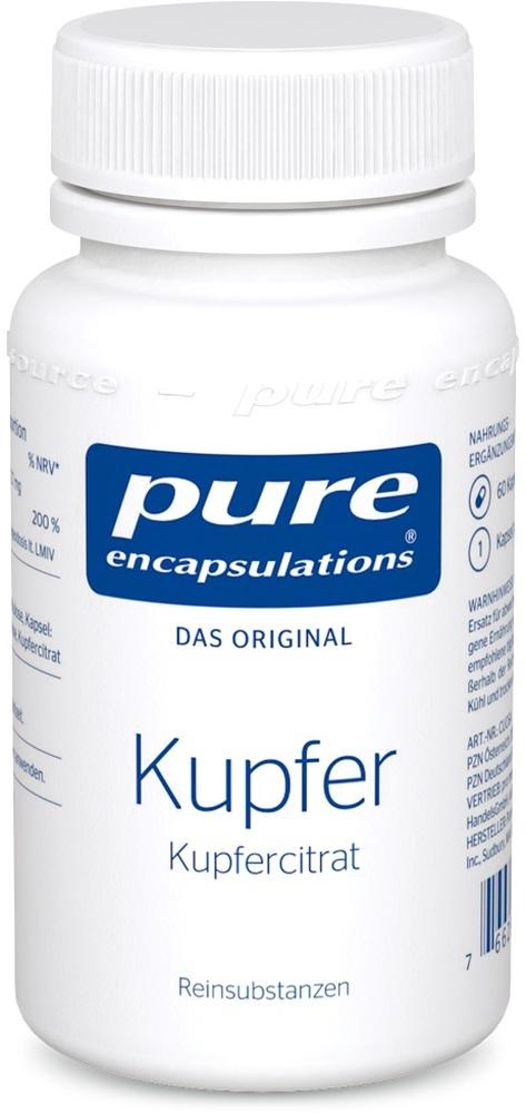 Pure Encapsulations Kupfer Kupfercitrat 60 ST