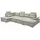 ed exciting design Wohnlandschaft beige, Kunststoff, 5-Sitzer, U-Form, mit Bettfunktion, Bettkasten", - 324 x 107 x 170 (218) cm, Wohnzimmer, Sofas, & Braun