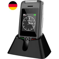 Artfone G6 4G Seniorenhandy Klapphandy Ohne Vertrag, SOS Notruftaste, Ladestatio