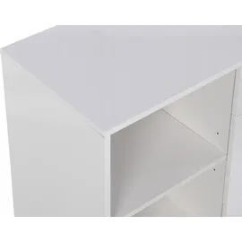 vente-unique Kinderschreibtisch PAVELO MDF 360° drehbar weiß