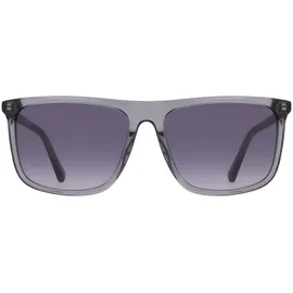 GANT GA7219 Unisex-Sonnenbrille Vollrand Quadratisch Kunststoff-Gestell, grau