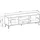 masseno Lowboard 153,4x39x49,7 cm Schwarz MDF