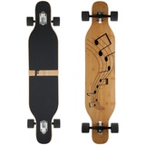 FunTomia Longboard mit 3 Flex Stufen Drop Through Cruiser Komplettboard Mach1 Speed Kugellager T-Tool