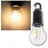 ChiliTec LED Glühlampe mit Akku "CT-KL3", dimmbar mit Haken Karabiner, 3000k Warmweiß