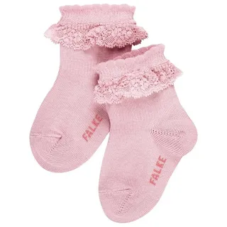 Falke Unisex Baby Socken Romantic Lace B So Baumwolle einfarbig 1 Paar, Rosa Thulit 8663, 62-68 - 62-68