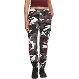 URBAN CLASSICS Waist Cargohose Bordeaux Camouflage 27