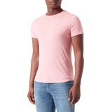 Tommy Jeans Slim Fit, T-Shirt mit Rundhalsausschnitt, Rose, M