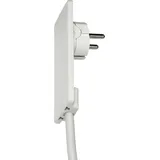 EVOline 1510.0000.0300 Schutzkontakt-Flachstecker Kunststoff mit Aussteckhilfe 230 V Weiß IP20