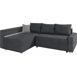 Collection AB Eckcouch Kunstleder 3-Sitzer Grau