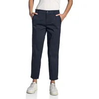 STREET ONE Damen A378680 Softe Twill Chino, deep Blue,