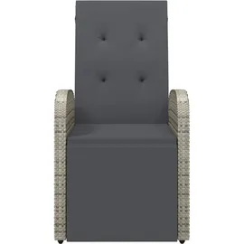 vidaXL Gartensessel 57,9 x 57,9 x 108 cm grau 1 St.