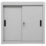 Proregal Schiebetürenschrank Ant 2 Ordernhöhen HxBxT 75 x 80 x 45 cm Grau