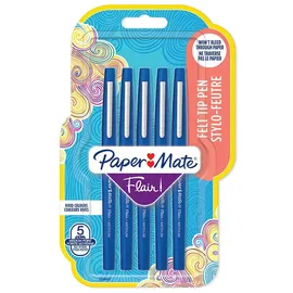 Paper Mate Papermate Flair, Medium, 1 Farben, Blau, Rundspitze, 1 mm, Blau