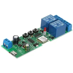 Sonoff Smart Wifi Schalter Universal Modul 2CH USB DC5V/7-32V Drahtlose Schalter Timer Telefon APP Fernbedienung grün