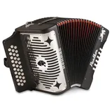 Hohner 3100 Fb, Panther, 3-reihig FBE Diatonische Akkordeon