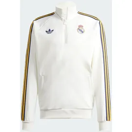 adidas Real Madrid Originals Halbreißverschluss-sweatshirt - White - M