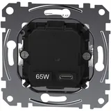 Merten USB-Ladeeinsatz Typ C 65W Schwarz 1 St.