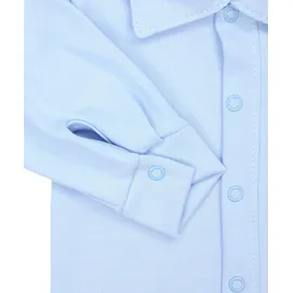TupTam Body Baby Langarm Kurzarm mit Kragen – OEKO-TEX Baby Body Jungen aus Baumwolle, Farbe: Blau, Kinder Größe: 80 - 80
