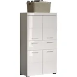 trendteam smart living - Amanda - Hochschrank - Weiß Hochglanz