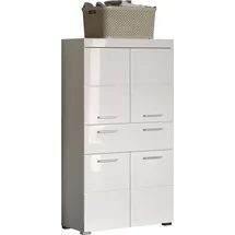 trendteam smart living - Amanda - Hochschrank - Weiß Hochglanz