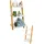 Dune Design Dunedesign Badezimmer-Regal, Weiß, Holz 30x90x45 cm, Wohnzimmer,, -