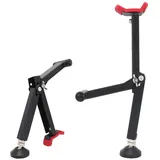 USTPO Universal-Hinterrad-Hebebühne für Motorrad, Höhenwinkel, verstellbar, faltbar, Standfuß, Bodenstütze, mit Griff, passend für die meisten Motorradräder, Rot