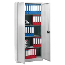 BISLEY Stahlschrank E782A04G645 lichtgrau 91,4 x 40,0 x 195,0 cm, aufgebaut