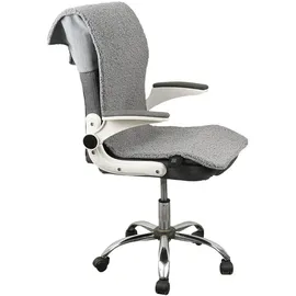 shop'n smile ideoon Beheizbares Sitzkissen mit Rückenteil 45 x 135 cm Grau
