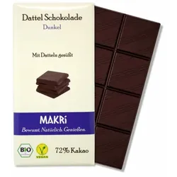 MAKRI Dattel Schokolade Dunkel 72% bio