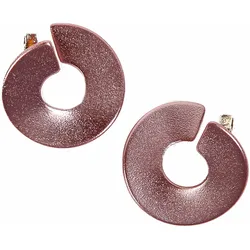Paar Ohrstecker DEMARIE "eloxiertes Aluminium rosafarben", Damen, Gr. ONE-SIZE, Metall, rosa, Ohrringe Ohrstecker