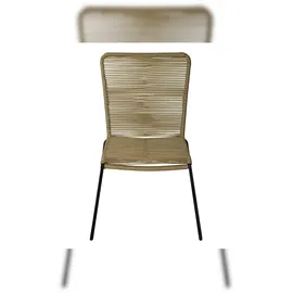 Sam ISRA Gartenstuhl Outdoor-Seilstuhl 58 x 58 x 88 cm taupe 4 St.