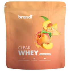 brandl® Clear Whey Isolate - Protein Drink mit natürlichem Geschmack & ohne künstliche Zusatzstoffe - Natural Peach 800 g