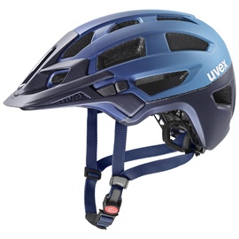 Uvex finale 2.0 - sicherer MTB-Helm für Damen und Herren - individuelle Größenanpassung - erweiterbar mit LED-Licht - deep space-azure matt - 56-61 cm