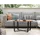 VASAGLE Runder Couchtisch Braun Holz 88 x 47 cm