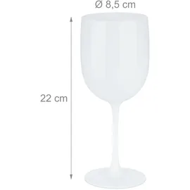 Relaxdays Weinglas Rotweinglas 0,4 l 6 St.