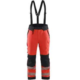 Blåkläder Warnschutz Winterhose "1875" - 3XL - kurz - rot/schwarz