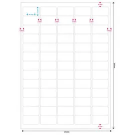 MediaRange Universal-Etiketten, stark haftend, 38.1x21.2mm, 3250