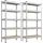 Songmics Lagerregal MDF 30 x 75 x 150 cm silbern 5 Ablagen bis 875 kg belastbar